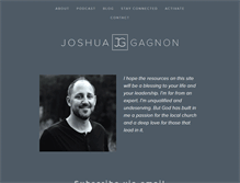 Tablet Screenshot of joshuagagnon.com